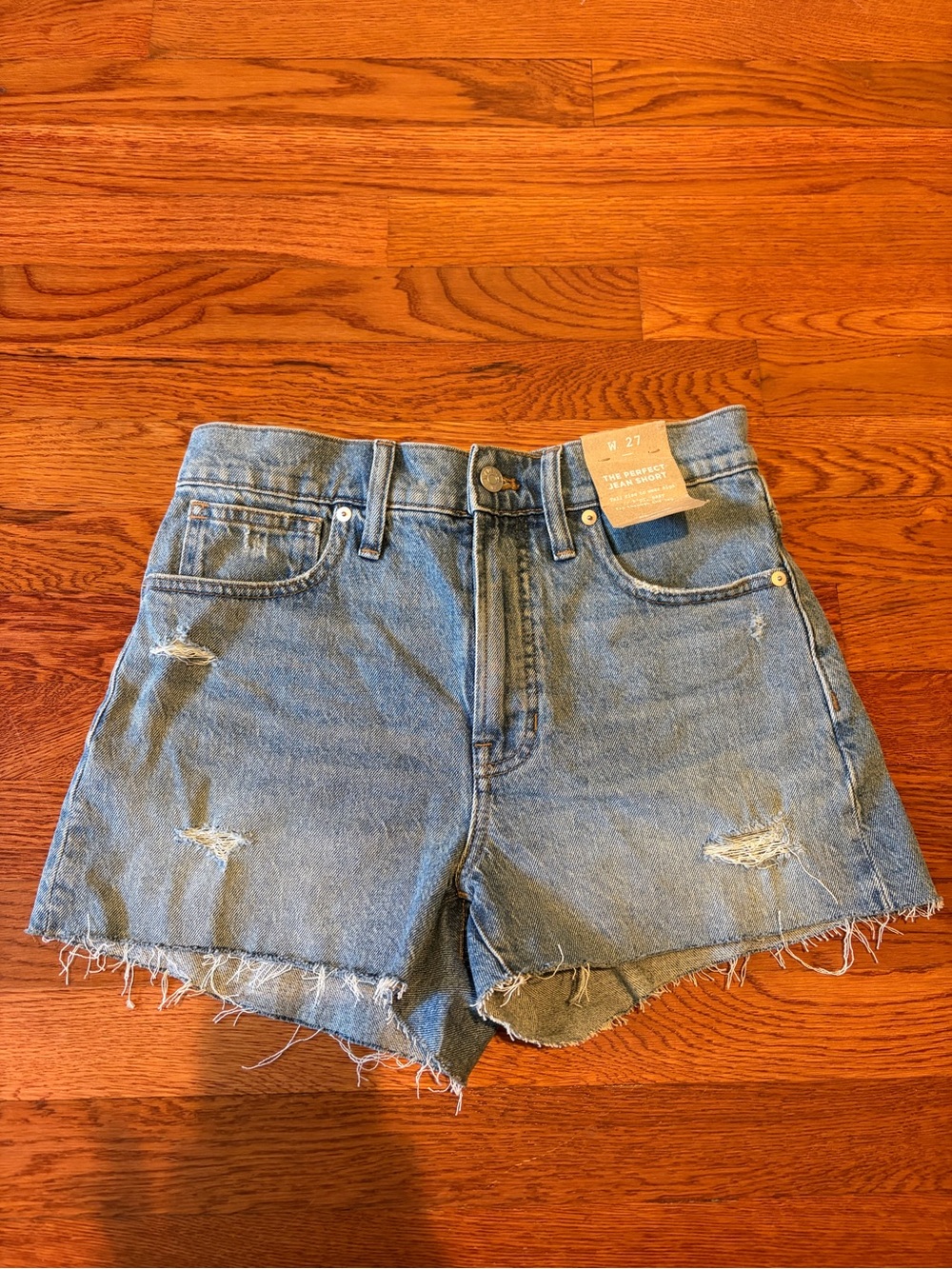Madewell The perfect Jean Short High-Waist Distressed Denim Women’s Shorts